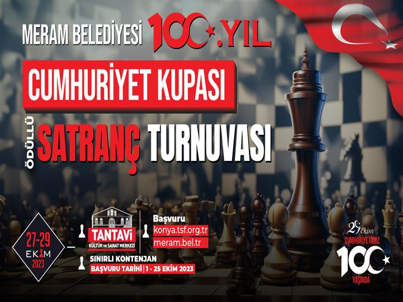 MERAM BELEDİYESPOR KULÜBÜ | MERAM’DA CUMHURİYETİN YÜZÜNCÜ YILINDA SATRANÇ TURNUVASI